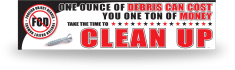 FOD Banner 2x8 Clean Up