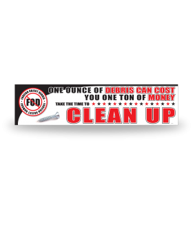 FOD Banner 2x8 Clean Up