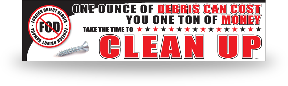 FOD Banner 2x8 Clean Up