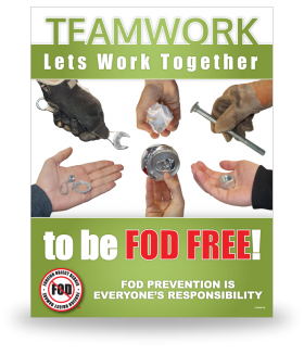 FOD Poster 22x28 Lets Work Together