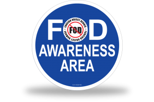 FOD Sign 12x12 Awareness Basic