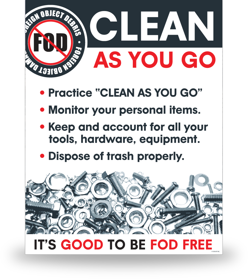 Posters | FOD Prevention ( Foreign Object Debris Prevention )